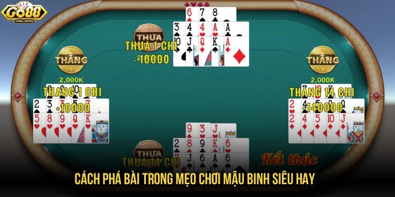 Cách phá bài trong mẹo chơi mậu binh siêu hay