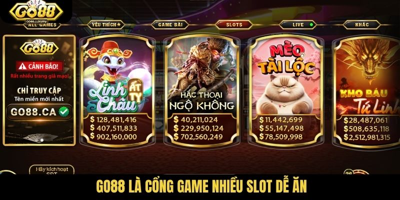 Go88 là cổng game nhiều slot dễ ăn